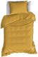 De Witte Lietaer Olivia dekbedovertrek - 1-persoons (140x200/220 cm + 1 sloop) - Katoen satijn - Golden Yellow