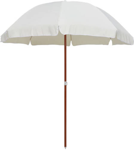 VidaXL Parasol met stalen paal 240 cm zandkleurig