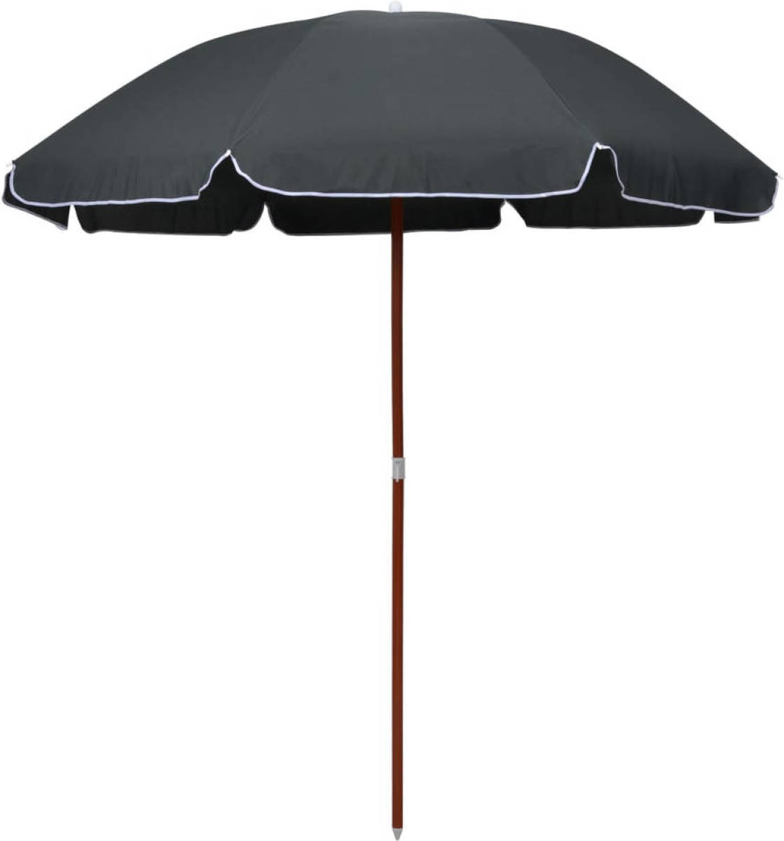 VidaXL Parasol met stalen paal 240 cm antraciet