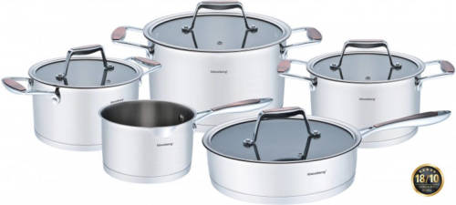 Klausberg 7229 pannenset - 9 delig - RVS - Alle warmtebronnen