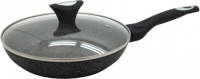KINGHOFF Klausberg 7041 - koekenpan met deksel - Ø28 cm - Marmer coating - Alle warmtebronnen