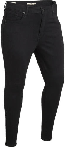 Levi's Plus Mile high waist super skinny zwangerschapsjeans black galaxy