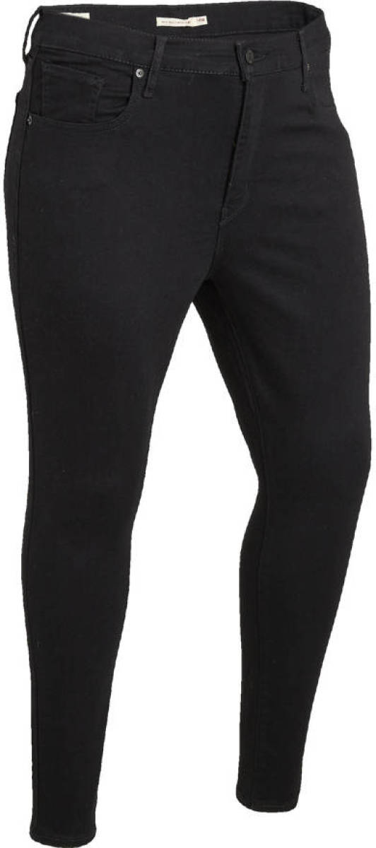 Levi's Plus Mile high waist super skinny zwangerschapsjeans black galaxy