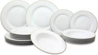 Easyline Serviesset Wit/Goud 18-Delig