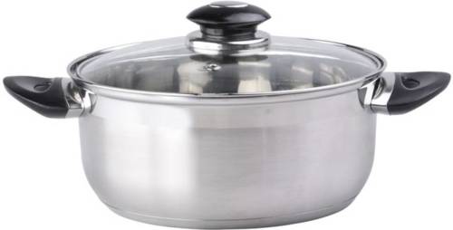 Eurocuisine Braadpan Met Deksel 18x8,5cm 2L