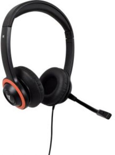 V7 HA530E hoofdtelefoon/headset Hoofdband Zwart