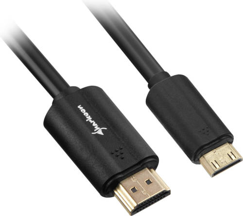 Sharkoon 3m, HDMI/Mini HDMI 3m HDMI Mini-HDMI Zwart