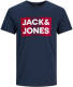 Jack & Jones JUNIOR T-shirt met logo blauw/rood