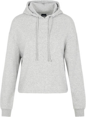 PIECES hoodie Chilli lichtgrijs