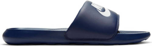Nike Victori One Slide slippers donkerblauw/wit