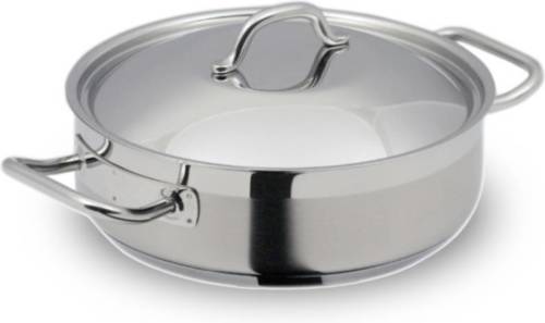 Sauteerpan extra laag, RVS, 28 cm - Silampos