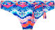 Venice Beach bikinibroekje met all over print blauw/roze