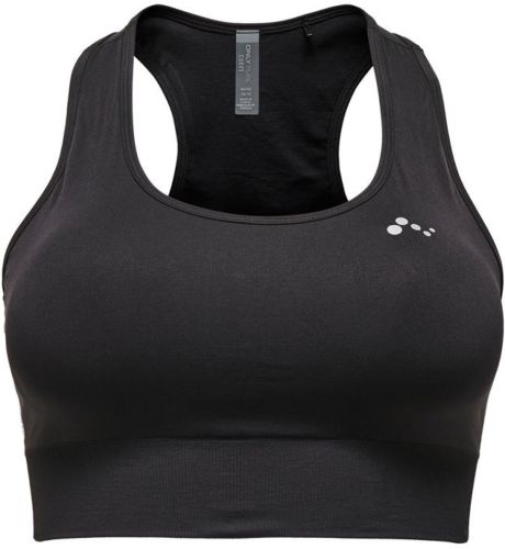 Only Curvy Naadloze Sport Bh Dames Zwart