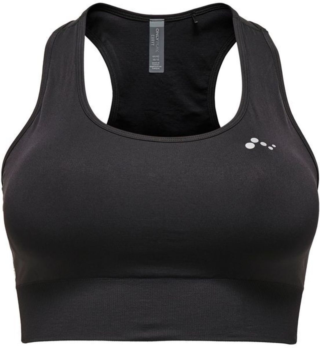 Only Curvy Naadloze Sport Bh Dames Zwart