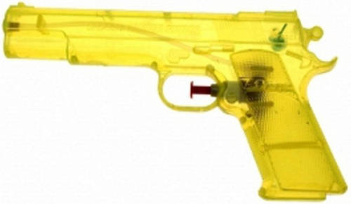 Merkloos Geel Speelgoed Waterpistool 20 Cm