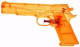 Merkloos 3 Speelgoed Waterpistolen Oranje 20 Cm