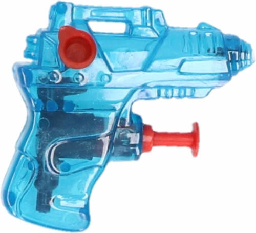 Merkloos 10x Stuks Mini Waterpistolen Blauw 7 Cm