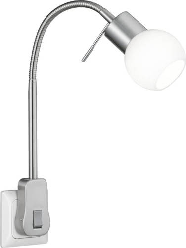 Trio Wandlamp Fred Led 4 X 40 Cm Staal/glas Zilver/matwit
