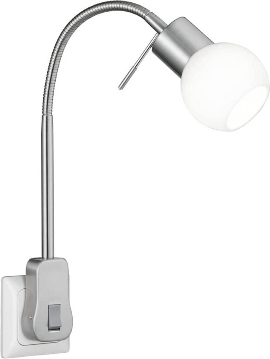 Trio Wandlamp Fred Led 4 X 40 Cm Staal/glas Zilver/matwit