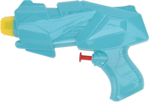Merkloos 1x Mini Waterpistolen/waterpistool Blauw Van 15 Cm Kinderspeelgoed - Waterspeelgoed Van Kunststof - Kleine Waterpistolen