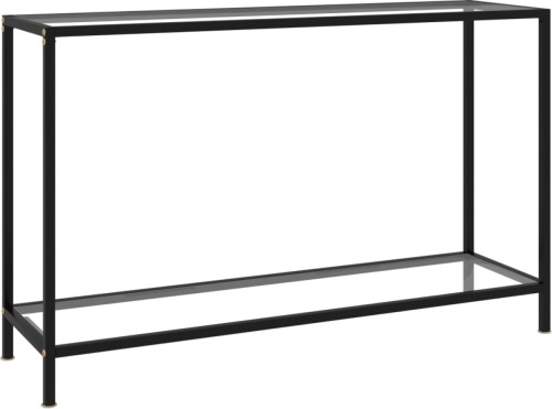 VidaXL Wandtafel 120x35x75 cm gehard glas transparant