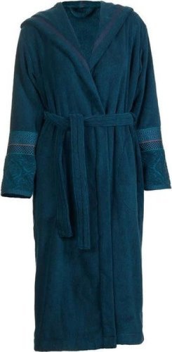 Pip Studio badstof badjas met capuchon donkerblauw