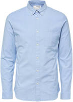 SELECTED HOMME regular fit overhemd Rick met biologisch katoen lichtblauw