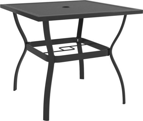 VidaXL Tuintafel 81,5x81,5x72 cm staal antraciet