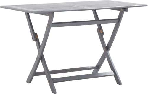 VidaXL Tuintafel inklapbaar 120x70x75 cm massief acaciahout