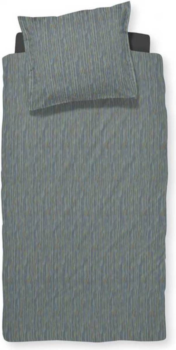 Damai Flöde dekbedovertrek - 1-persoons (140x200/220 cm + 1 sloop) - Katoen - Steel Blue