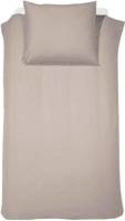Cinderella Uni Flanel dekbedovertrek - 1-persoons (140x200/220 cm + 1 sloop) - Flanel - Taupe