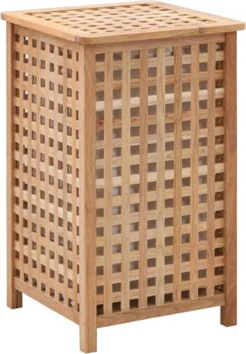 VidaXL Wasmand 39x39x65 cm massief walnotenhout