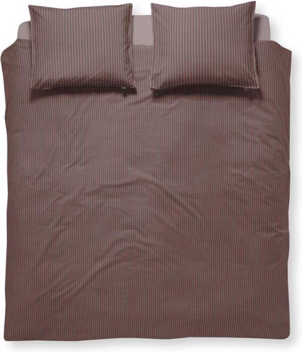 Damai Hemingway dekbedovertrek - 2-persoons (200x200/220 cm + 2 slopen) - Katoen - Oxblood Red