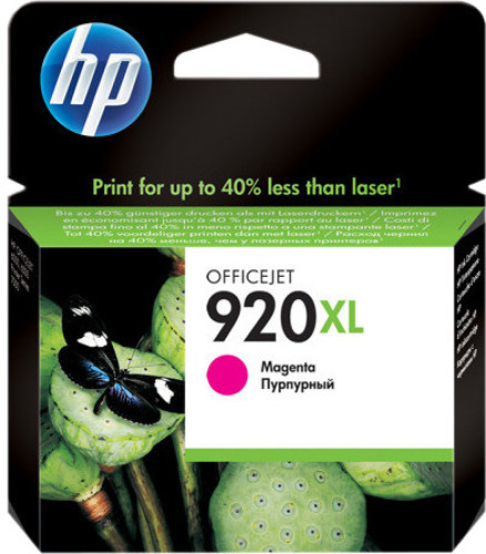 HP 920 Magenta XL Ink Cartridge (rood) CD973AE