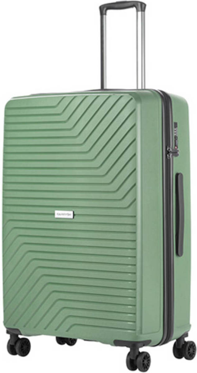 CarryOn Transport TSA Reiskoffer - Trolley 67cm met Expander - OKOBAN - YKK ritsen - Dubbele wielen - Olijf