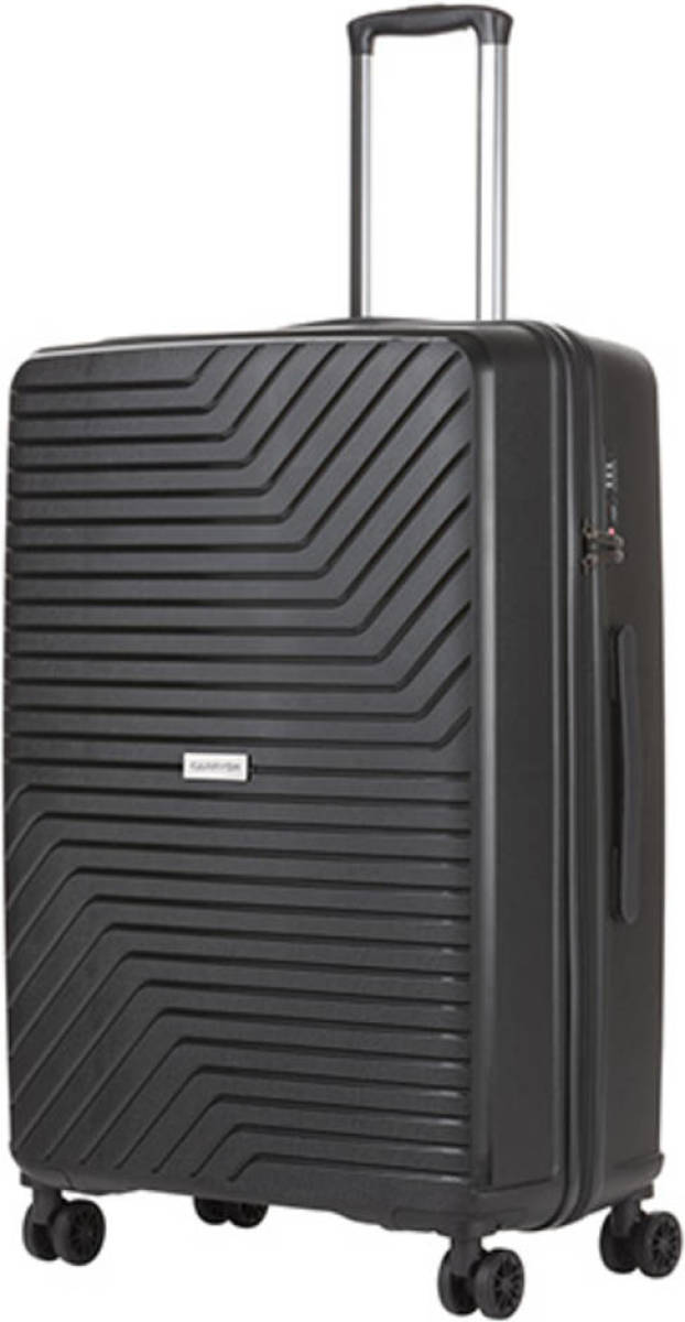 CarryOn Transport TSA Reiskoffer - Grote trolley 78cm - OKOBAN - YKK ritsen - Dubbele wielen - Zwart