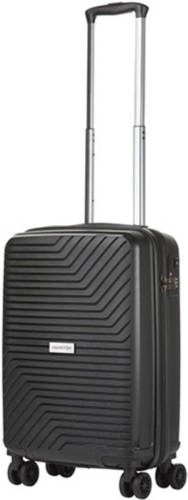CarryOn Transport Handbagagekoffer - USB Handbagage 55cm - OKOBAN - Dubbele wielen - YKK ritsen - Zwart