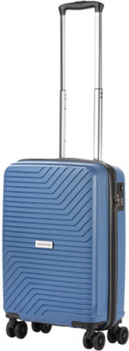 CarryOn Transport Handbagagekoffer - USB Handbagage 55cm - OKOBAN - Dubbele wielen - YKK ritsen - Blauw