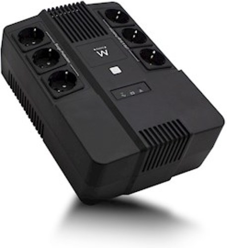 Ewent Line Interactieve UPS 600 VA Met 6 Stopcontacten