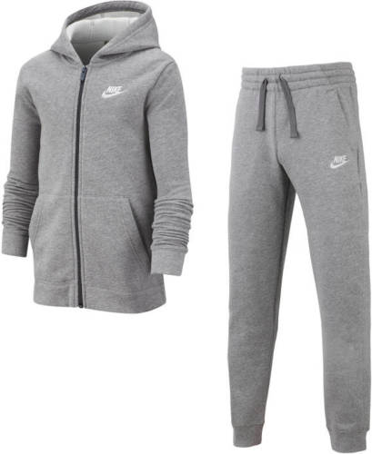 Nike trainingspak grijs melange
