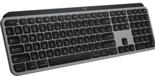 Logitech MX Keys toetsenbord RF-draadloos + Bluetooth QWERTZ Zwitsers Aluminium, Zwart