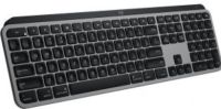 Logitech MX Keys toetsenbord RF-draadloos + Bluetooth QWERTZ Zwitsers Aluminium, Zwart
