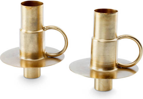 vtwonen kandelaar (set van 2) Metal Gold (7x7x8.5cm)