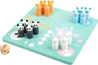 Small Foot kinderspel Ludo junior 20 x 20 cm mintgroen 18-delig