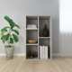 VidaXL Boekenkast/dressoir 45x25x80 cm spaanplaat betongrijs