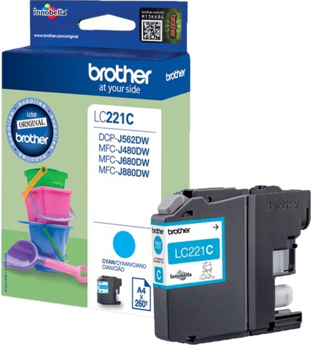 Brother LC-221C Inkt