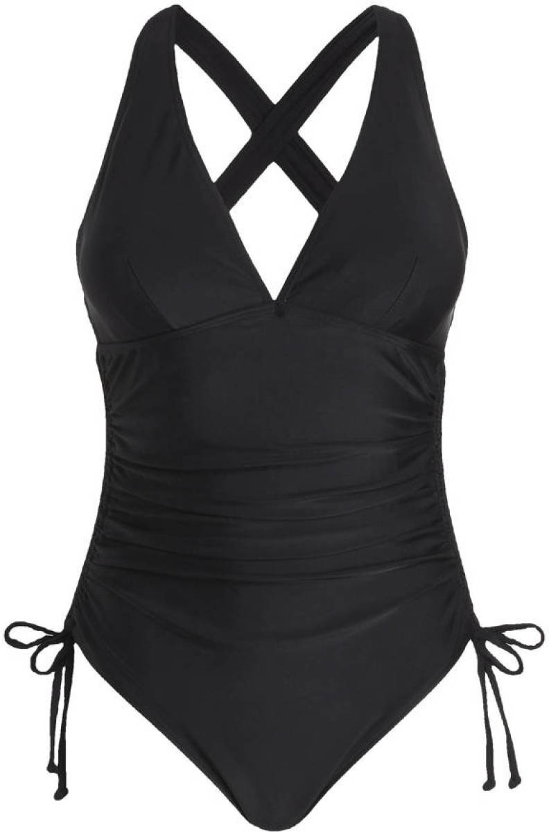 BEACHWAVE corrigerend badpak met beugel zwart