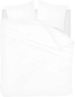 Snoozing Two Tone flanel dekbedovertrek - Lits-jumeaux (240x200/220 cm + 2 slopen) - Flanel - Wit/Wit