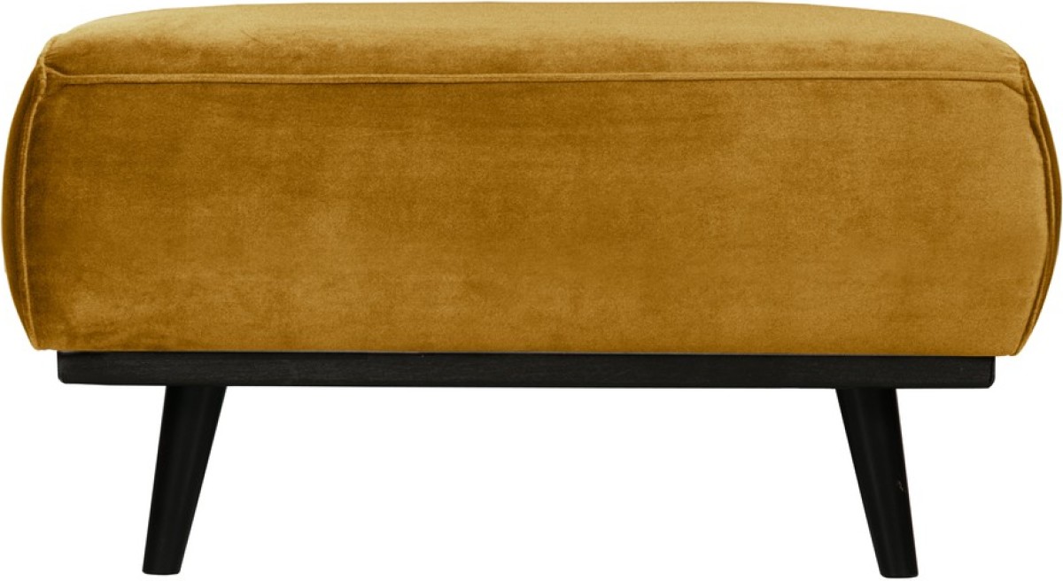 BePureHome STATEMENT HOCKER FLUWEEL HONING GEEL 80x55CM