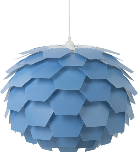 Beliani Hanglamp blauw SEGRE groot